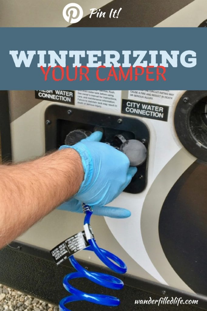 Winterizing a camper is quick and easy to do on your own with a few tools you will want to have on hand anyway and costs less than a trip to the shop.
