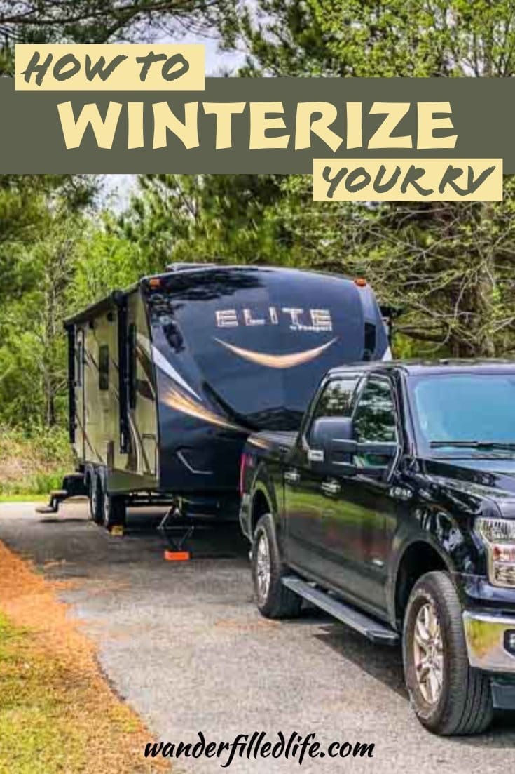 Winterizing a camper is quick and easy to do on your own with a few tools you will want to have on hand anyway and costs less than a trip to the shop.