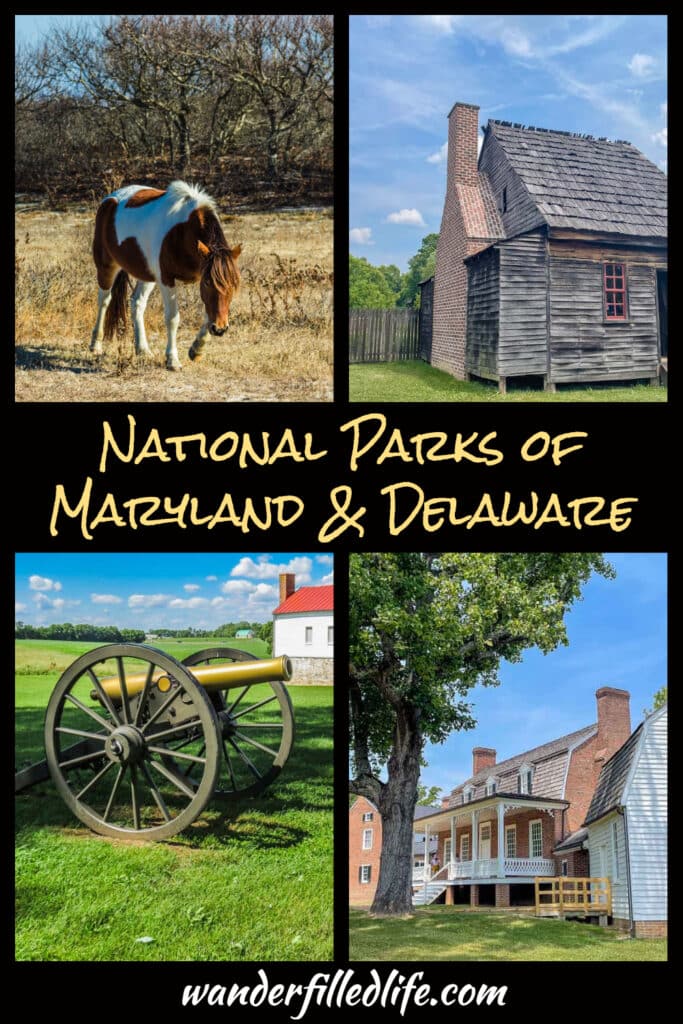 What to see and do at the national park sites in Maryland and Delaware.