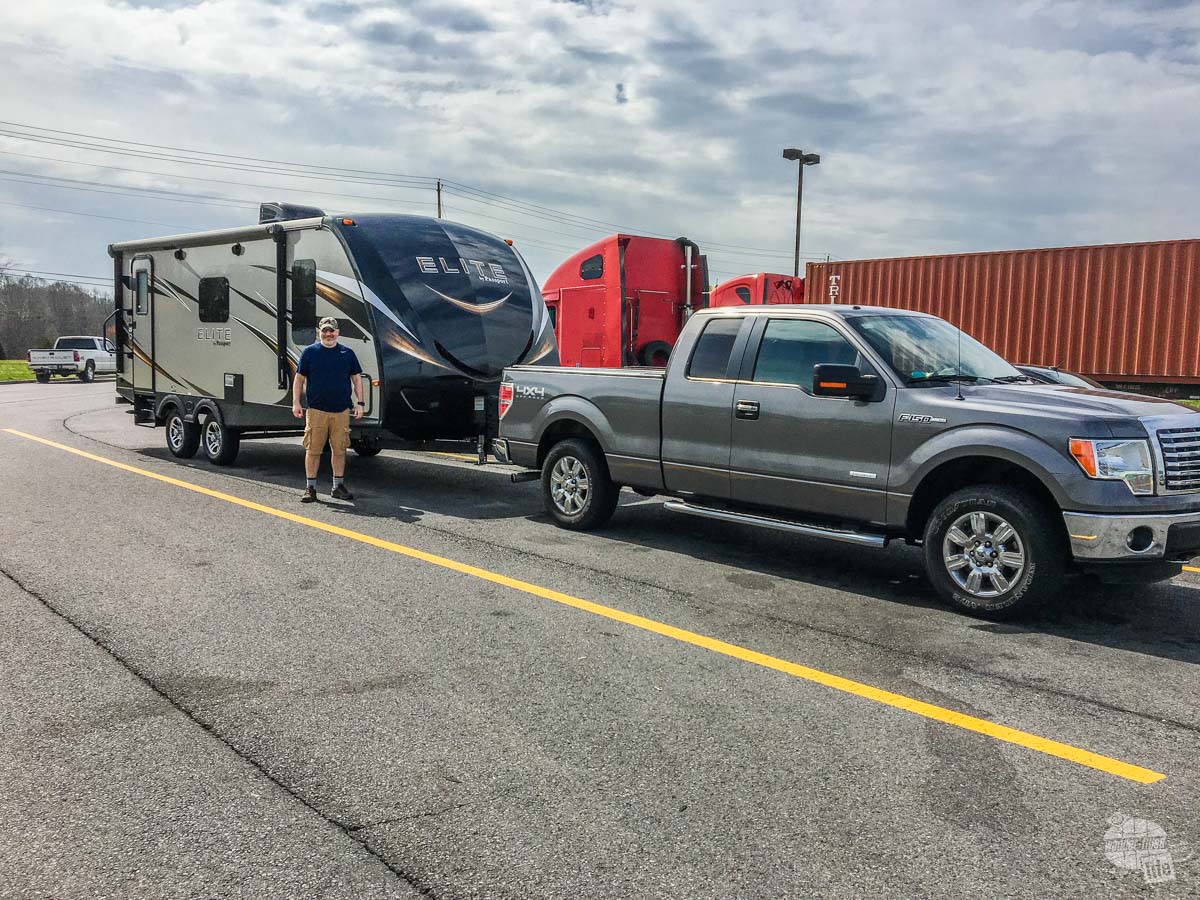 Taking our new RV home.