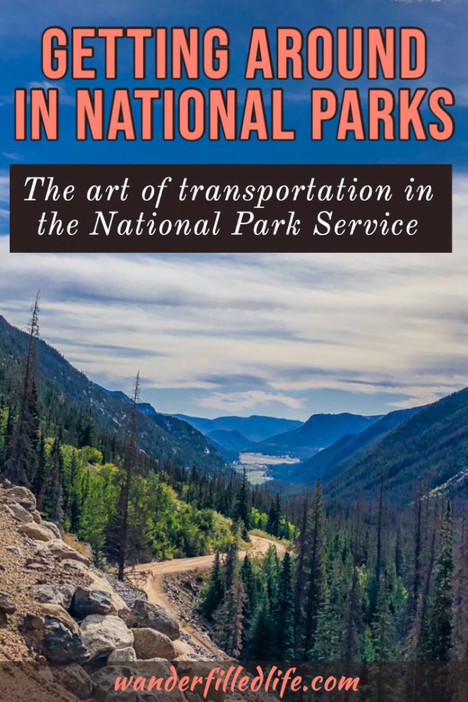 Getting around the National Parks can be a bit challenging without a car but the National Park Service makes the process almost art. In honor of Transportation Tuesday, we take a look at transportation in the parks: from National Parkways to unimproved dirt roads; personal autos, shuttles, boats and more. It doesn’t take long to realize transportation in the parks is as varied as the parks themselves.