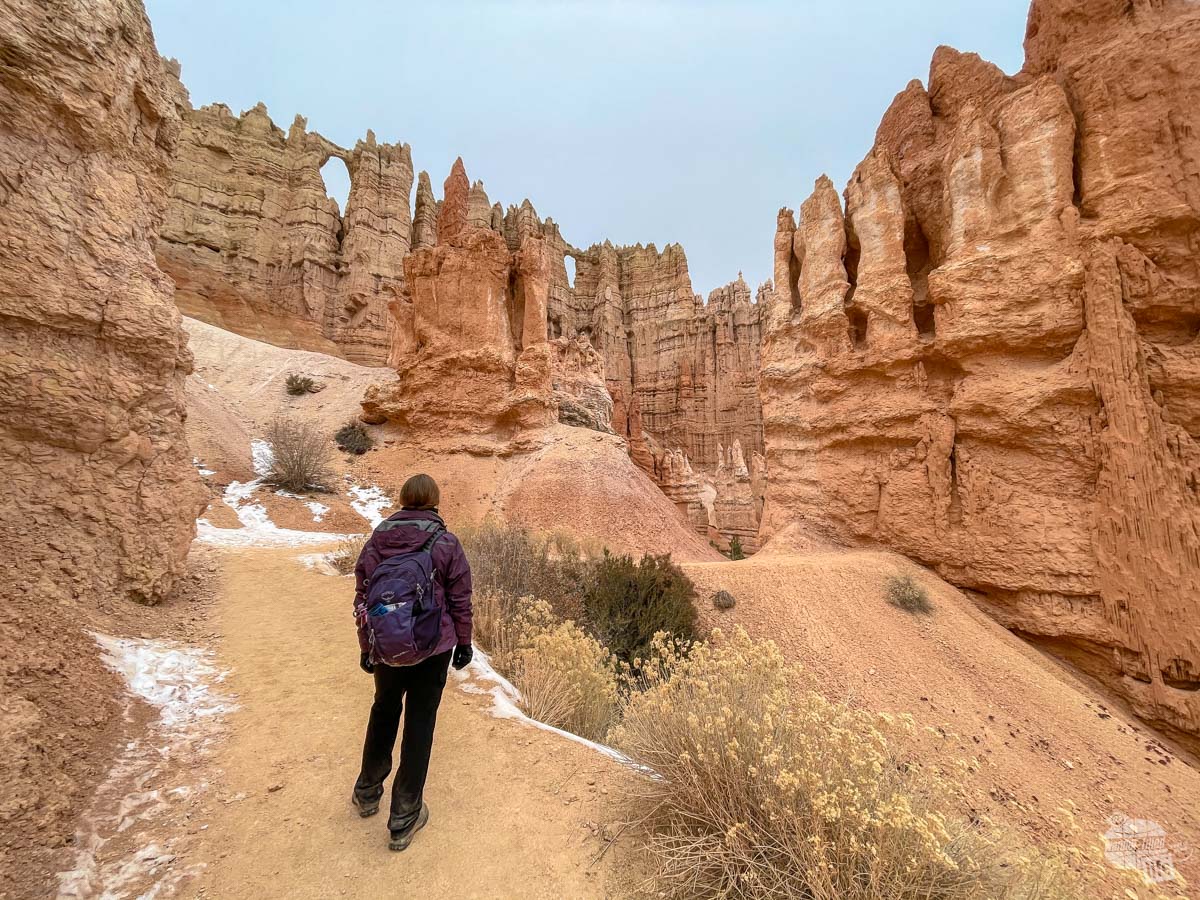 On the trail in Bryce Canyon National Park.
