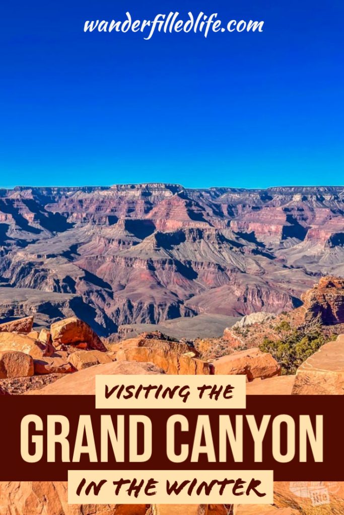 What to expect when visiting the Grand Canyon in winter. With cooler temperatures and smaller crowds, it can be a great time to visit.