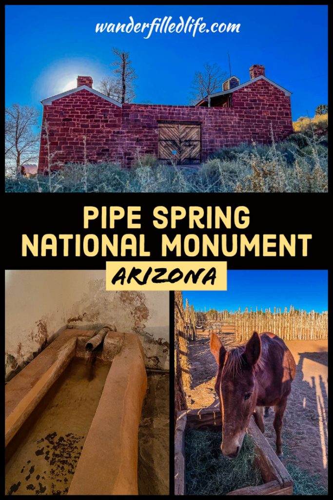 Pipe Spring National Monument preserves a frontier Mormon ranch with a colorful history, a great stop on the way from Grand Canyon to Zion.
