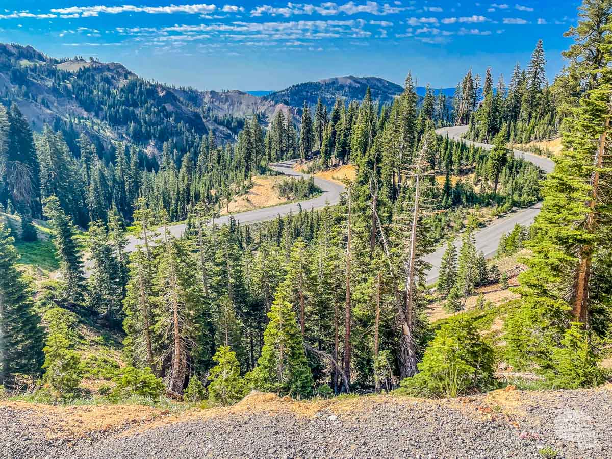 Driving the park highway is one of the best things to do at Lassen Volcanic National Park.