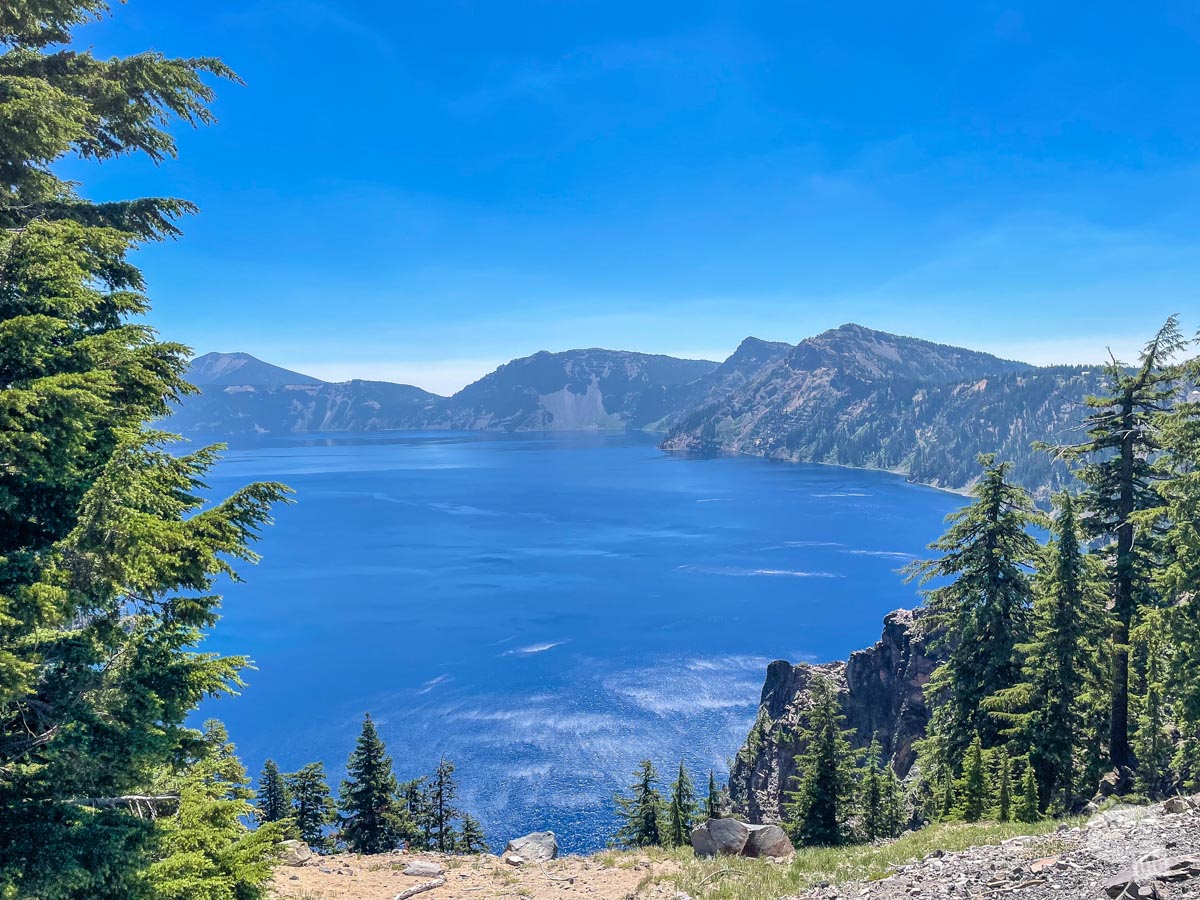 The blue waters of Crater Lake are almost unreal.