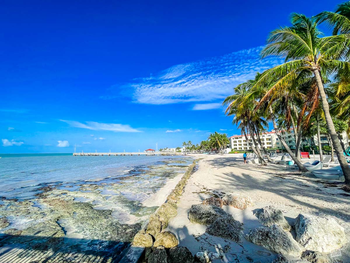 The beach at the Casa Marina Key West.