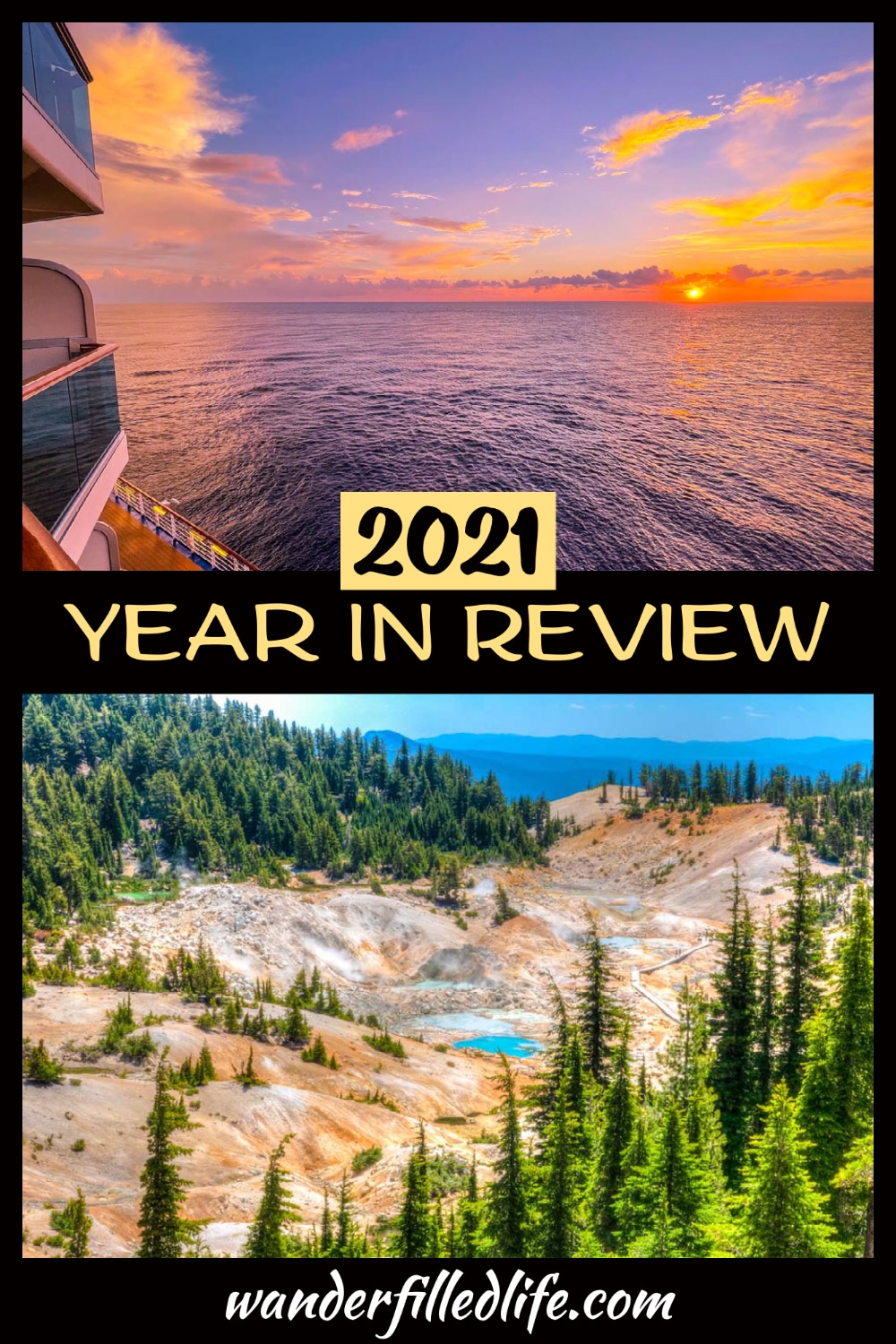 Our travel roundup for 2021. The year was filled with evolving plans and weather interruptions. But, we finally made it to our 50th state!