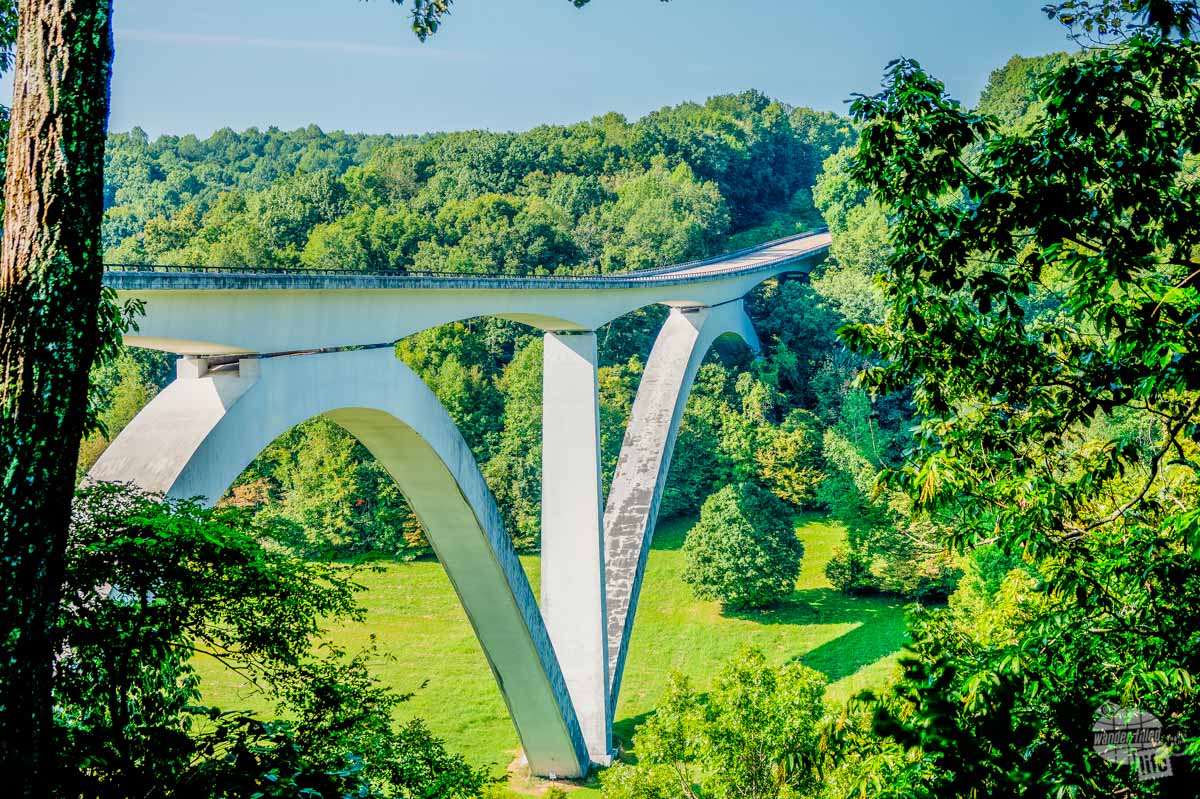 The Double Arch Bridge is your first stop on your Natchez Trace road trip.