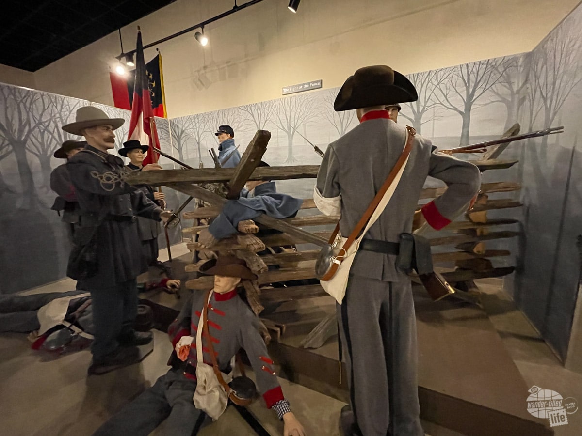 An exhibit on the Battle of Mill Spring