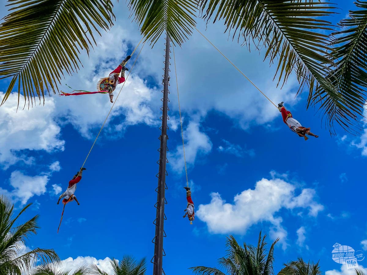 Acrobats in Costa Maya