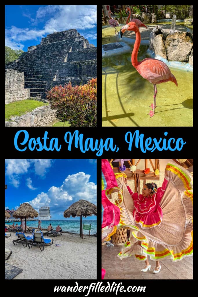 Our tips for visiting the Costa Maya, Mexico cruise port and how to enjoy a half-day excursion to the Chacchoben Mayan ruins or Aldea Mahahua.