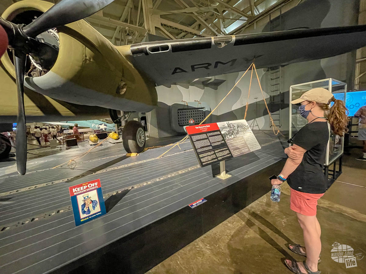 B-25 exhibit at the Pearl Harbor Aviation Museum
