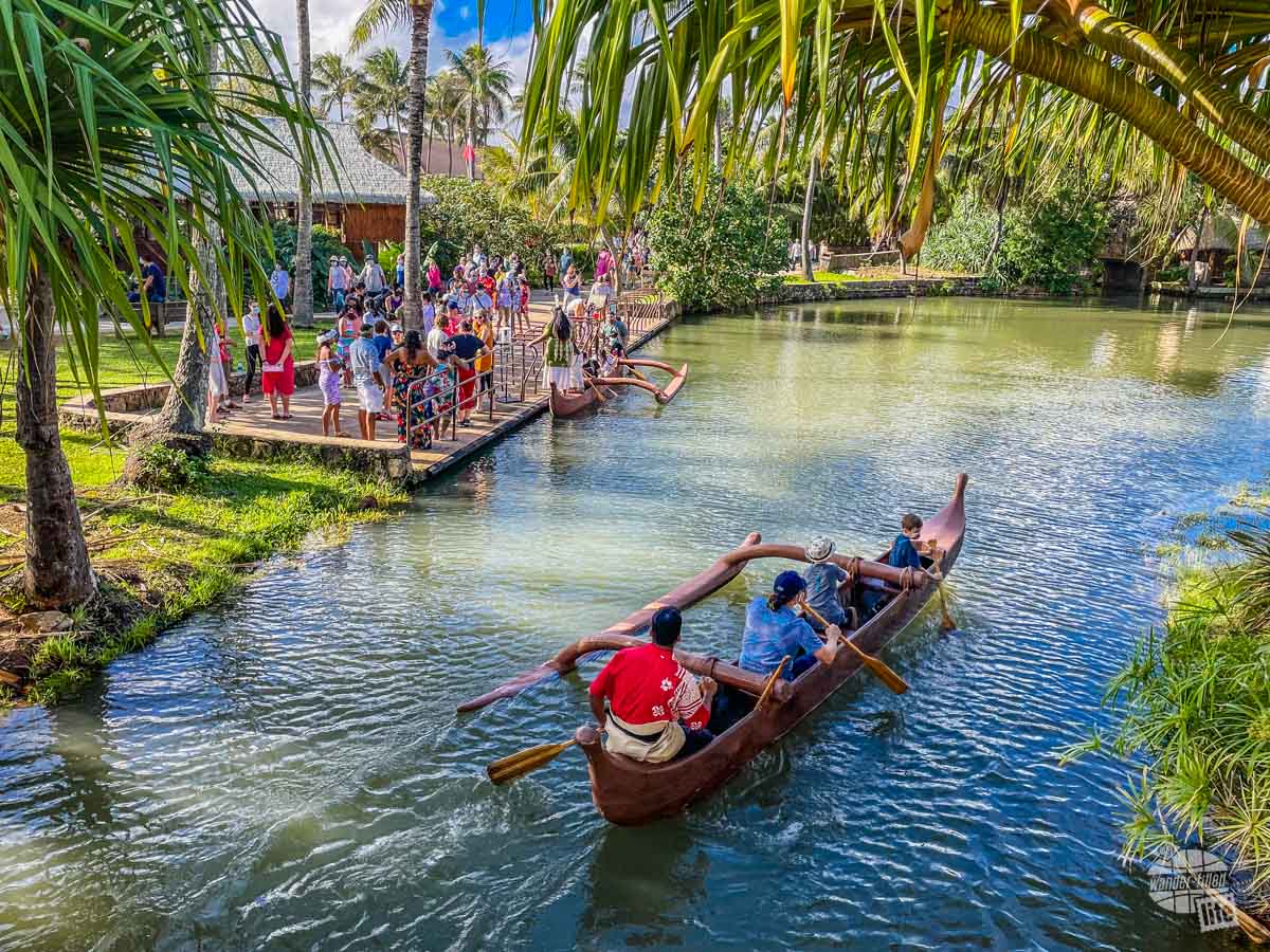 Canoe ride at the Polynesian Cultural Center