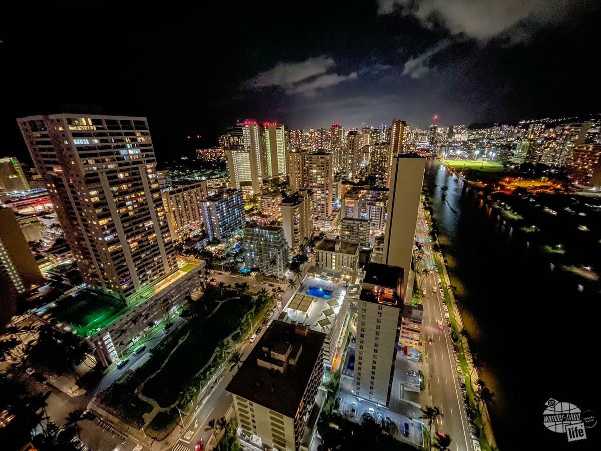 Honolulu at night.