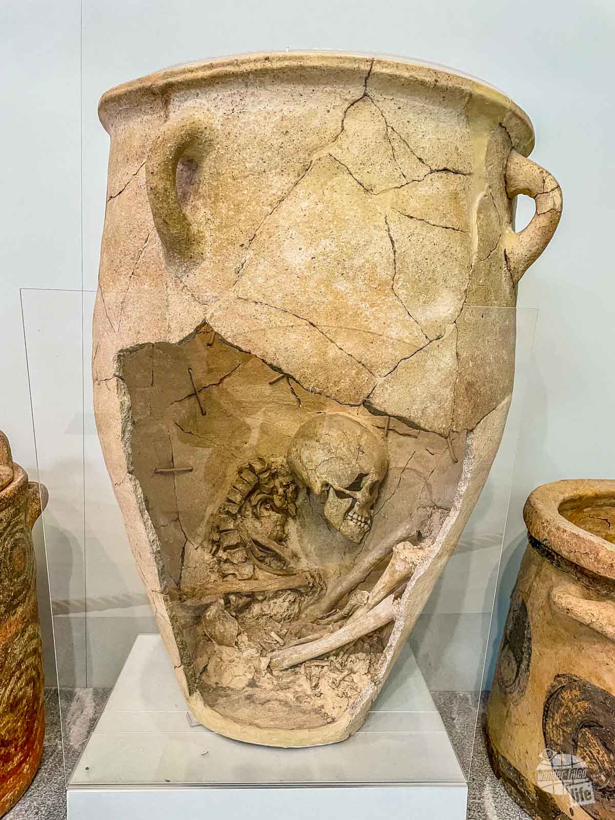 A burial pithoi at the Heraklion Archaeological Museum