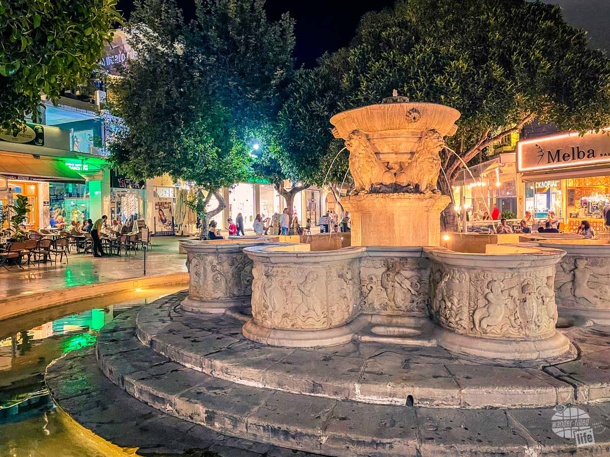 Fontana Morosini in Heraklion, Crete.