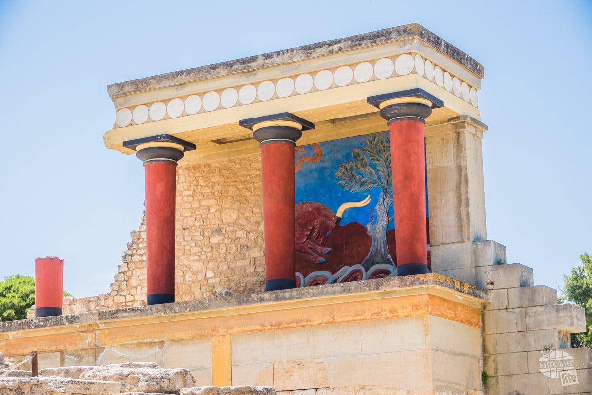 The ruins of Knossos