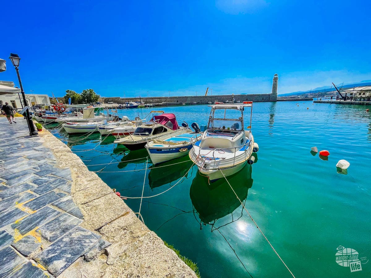 The small harbor of Rethymno 
