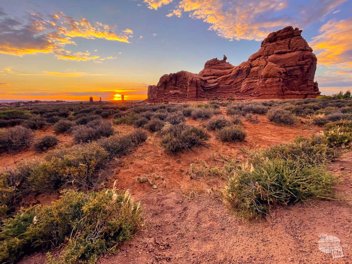 Sunset in Arches National Park