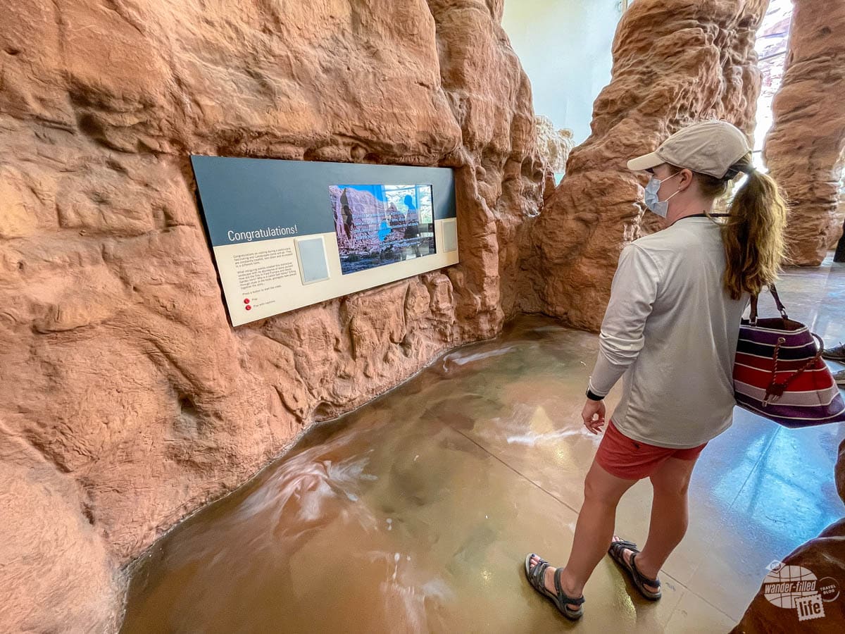 Bonnie Sinclair in the Arches National Park Visitor Center