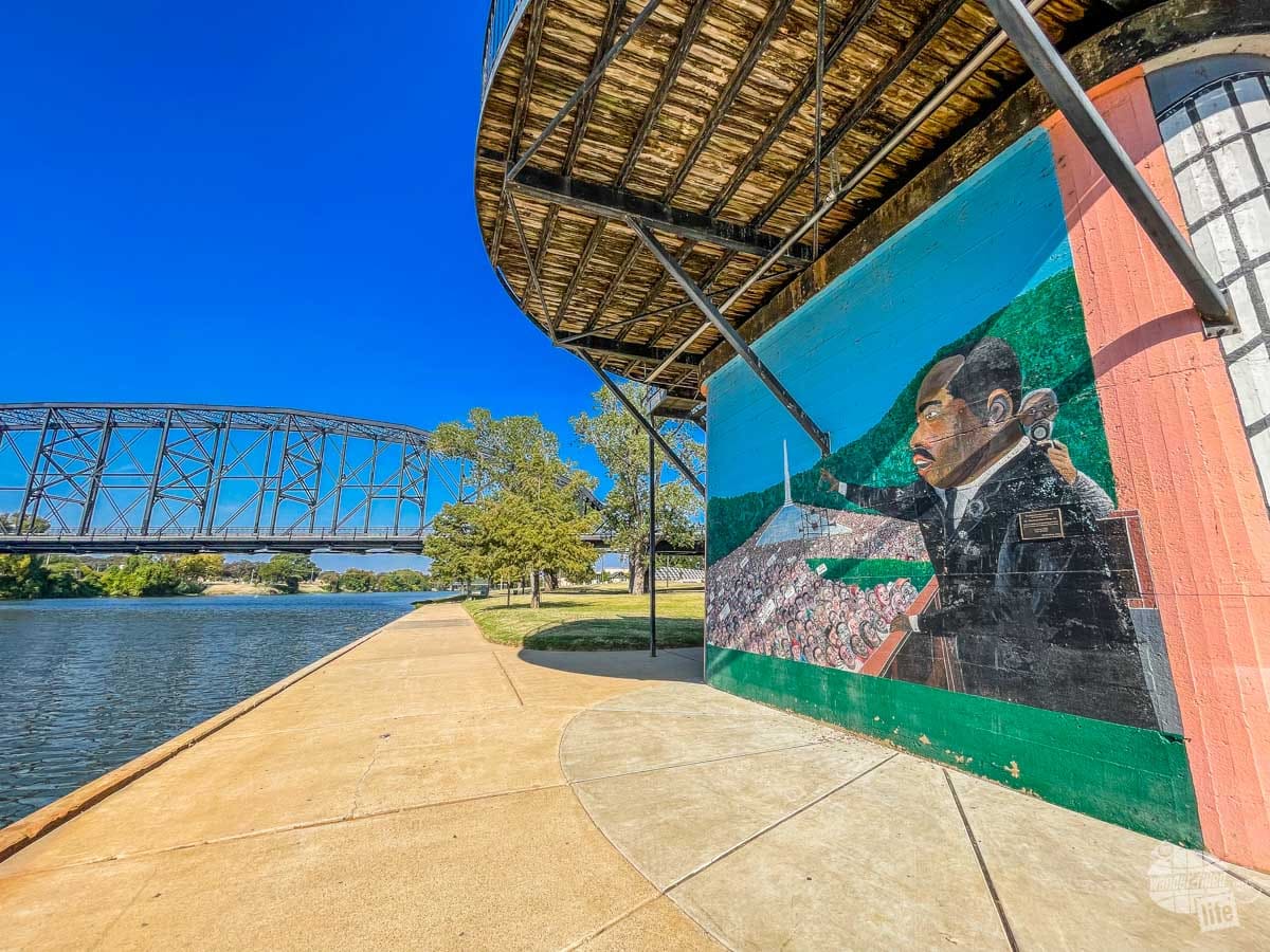 MLK Mural on the Riverwalk in Waco