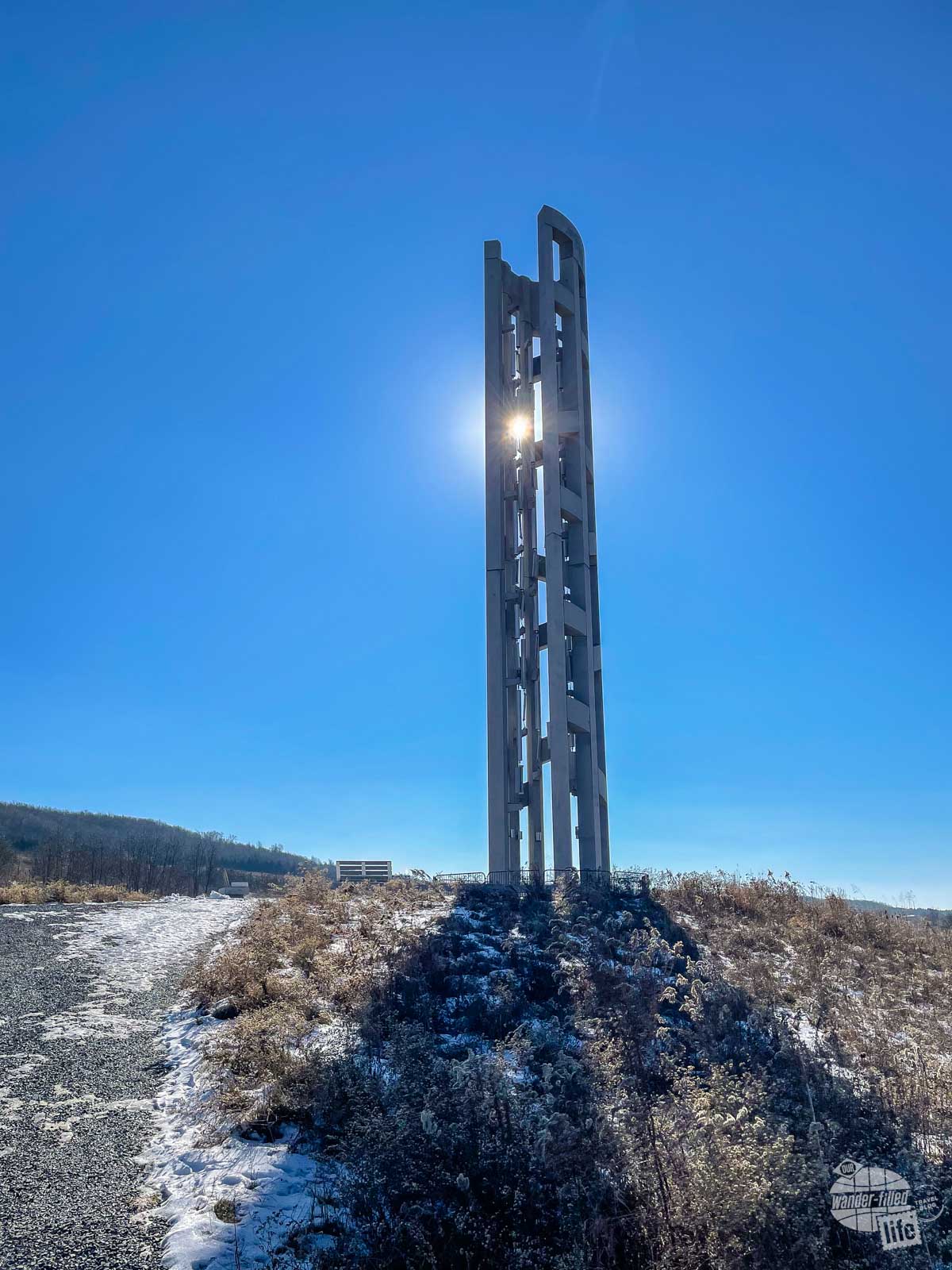 The Tower of Voices at the Flight 93 National Memorial, one of the Western Pennsylvania National Parks