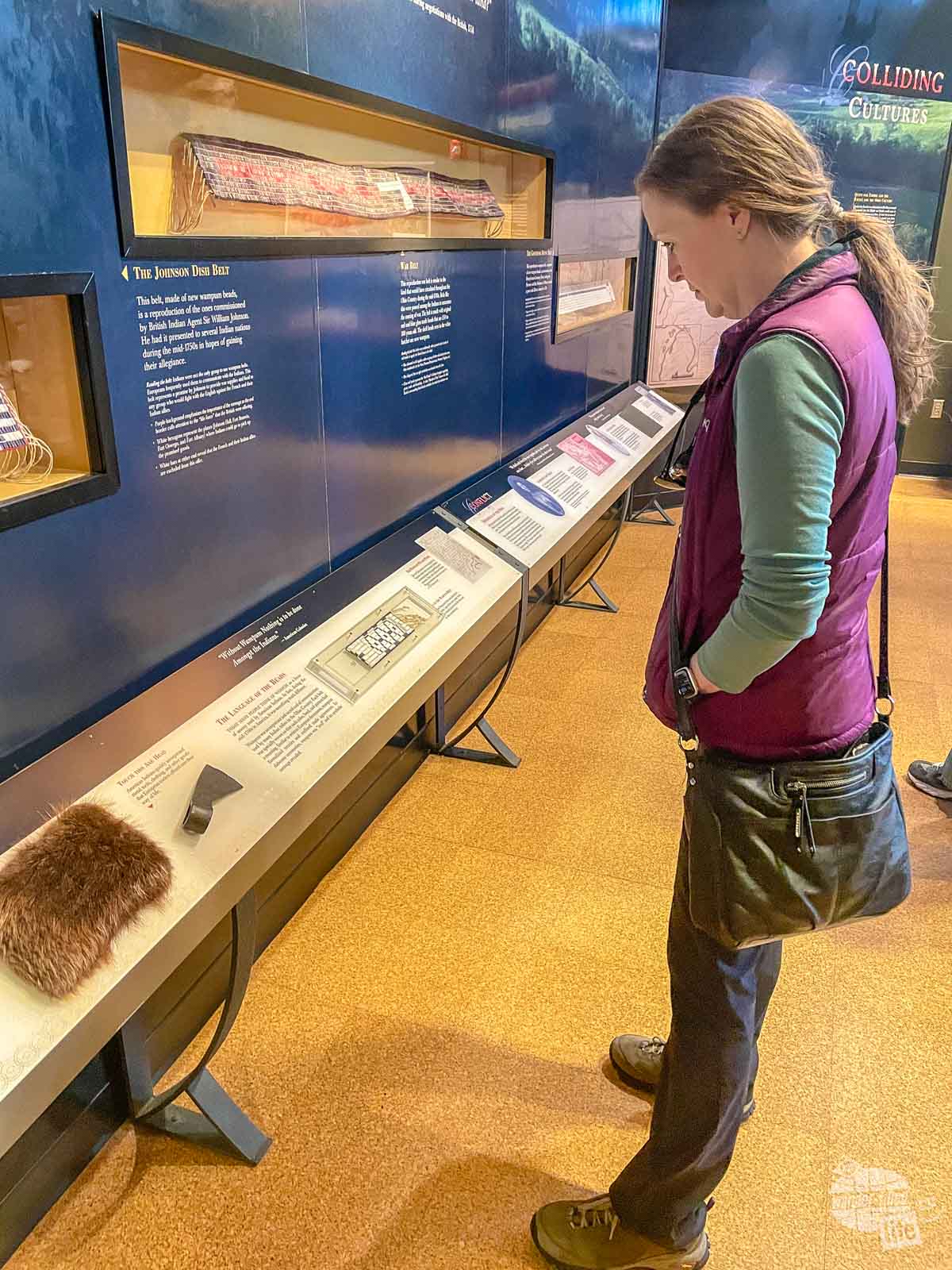 A visitor center exhibit at Fort Necessity National Battlefield, one of the Western Pennsylvania National Parks.