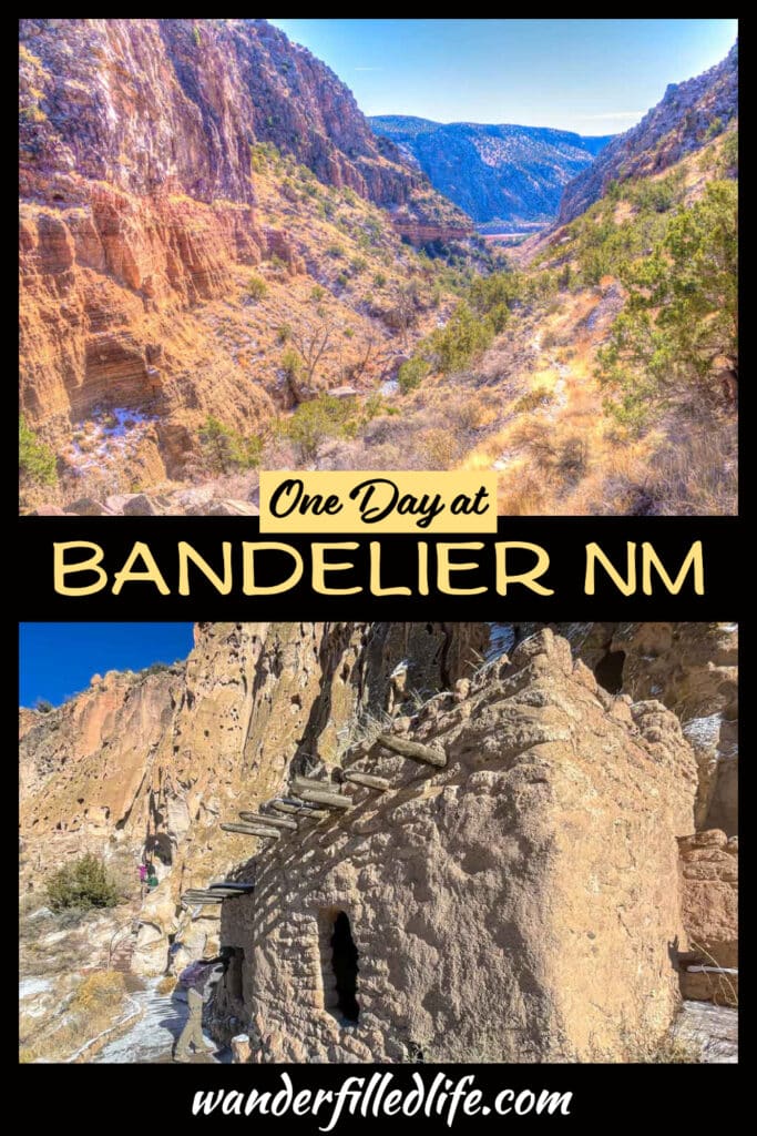 With one day at Bandelier National Monument you can explore Ancestral Puebloan cliff dwellings and do a little hiking.