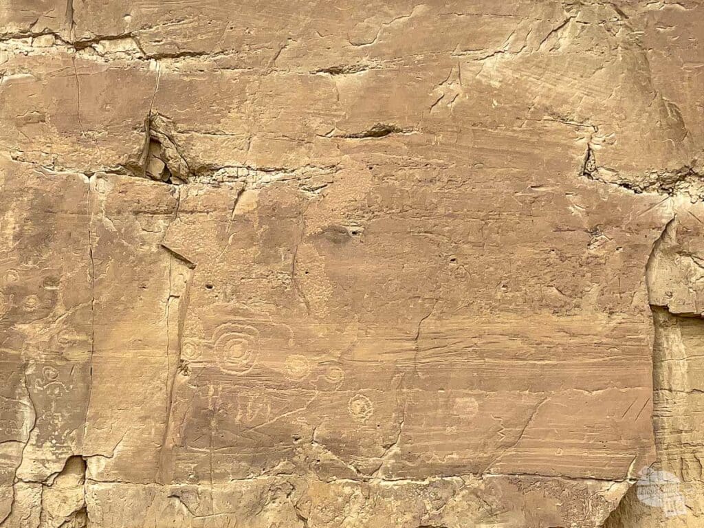 Petroglyphs at Chaco Culture NHP.