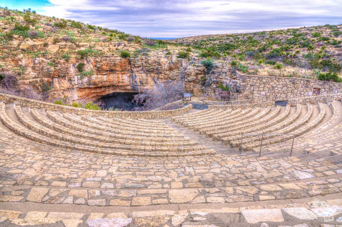 Bat Flight Amphitheater that is located right outside Natural Entrance to Carlsbad Cavern.