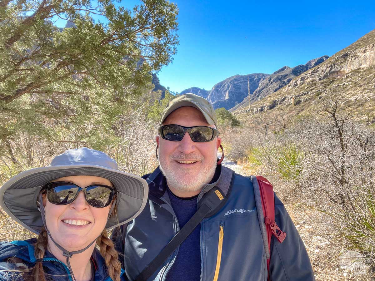 Selfie along the McKittrick Canyon Trail in Guadalupe Mountains National Park
