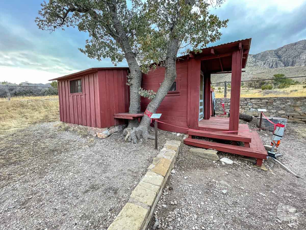 Schoolhouse at the Frijole Ranch at Guadalupe Mountains National Park