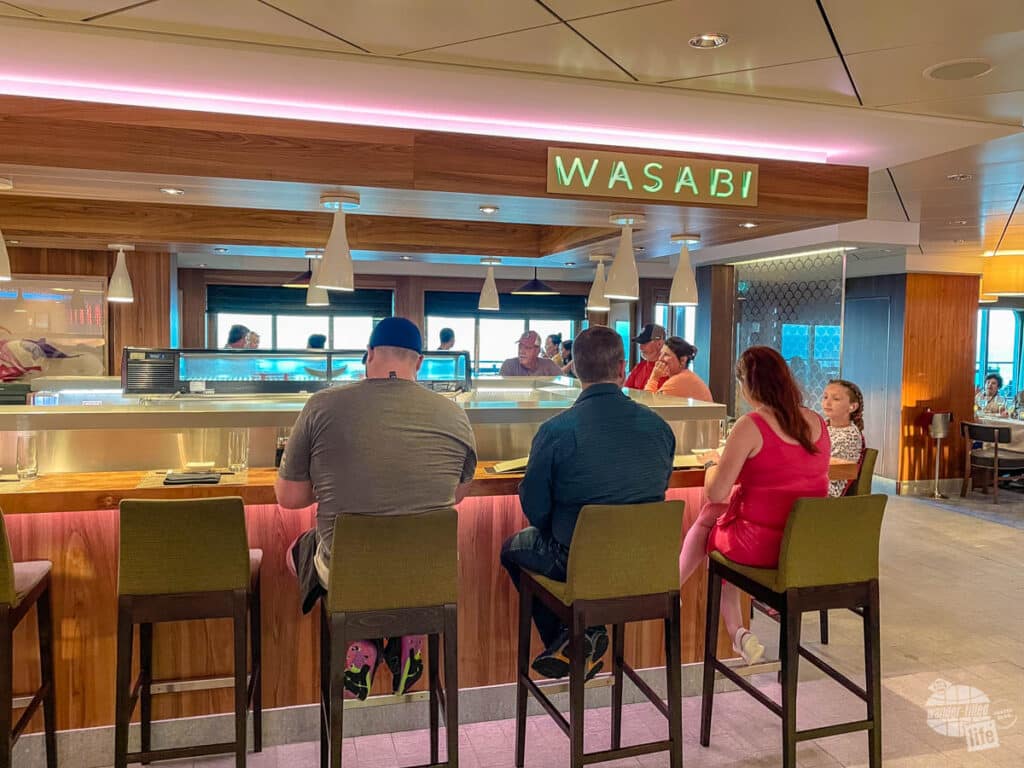 Wasabi sushi bar on the Norwegian Breakaway