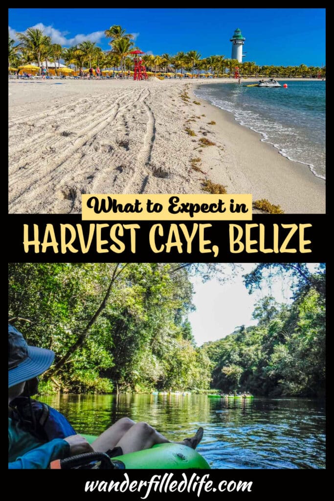 Harvest Caye, Belize, a private island owned by Norwegian Cruise Lines, offers an excellent beach resort experience.