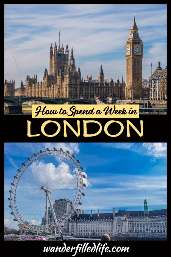 With one week in London, you'll have plenty of time to see the city's major tourist attractions and indulge in its international flavors.