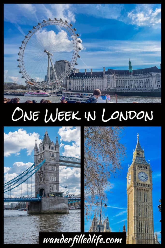 With one week in London, you'll have plenty of time to see the city's major tourist attractions and indulge in its international flavors.