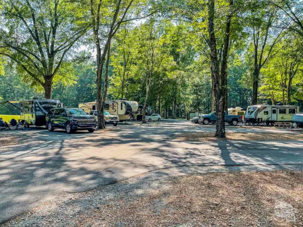 Tanglewood Park RV campers