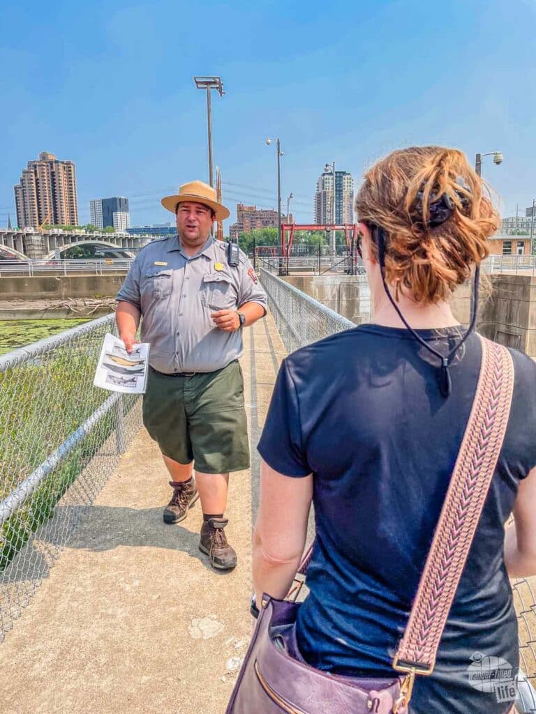 A ranger-led tour at the Mississippi National River and Recreation Area