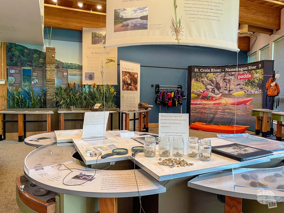 Inside the St. Croix National Riverways Visitor Center