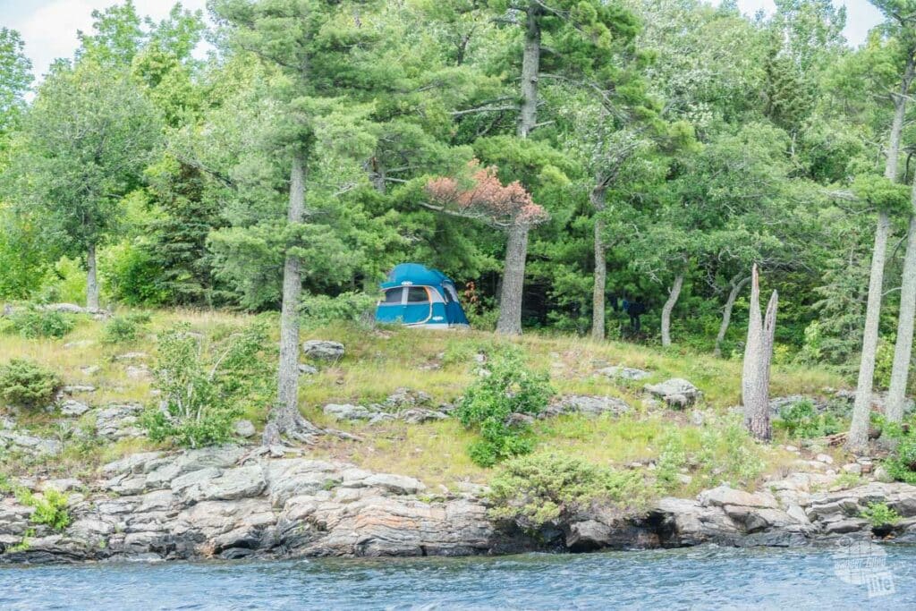 Tent camping at Voyageurs National Park