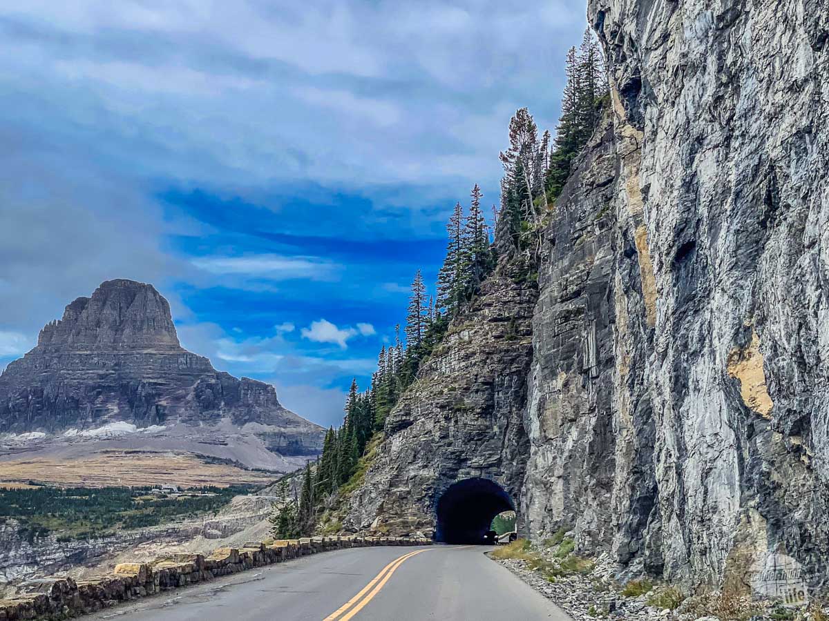 Tunnel on Going-to-the-Sun Road in Glacier National Park