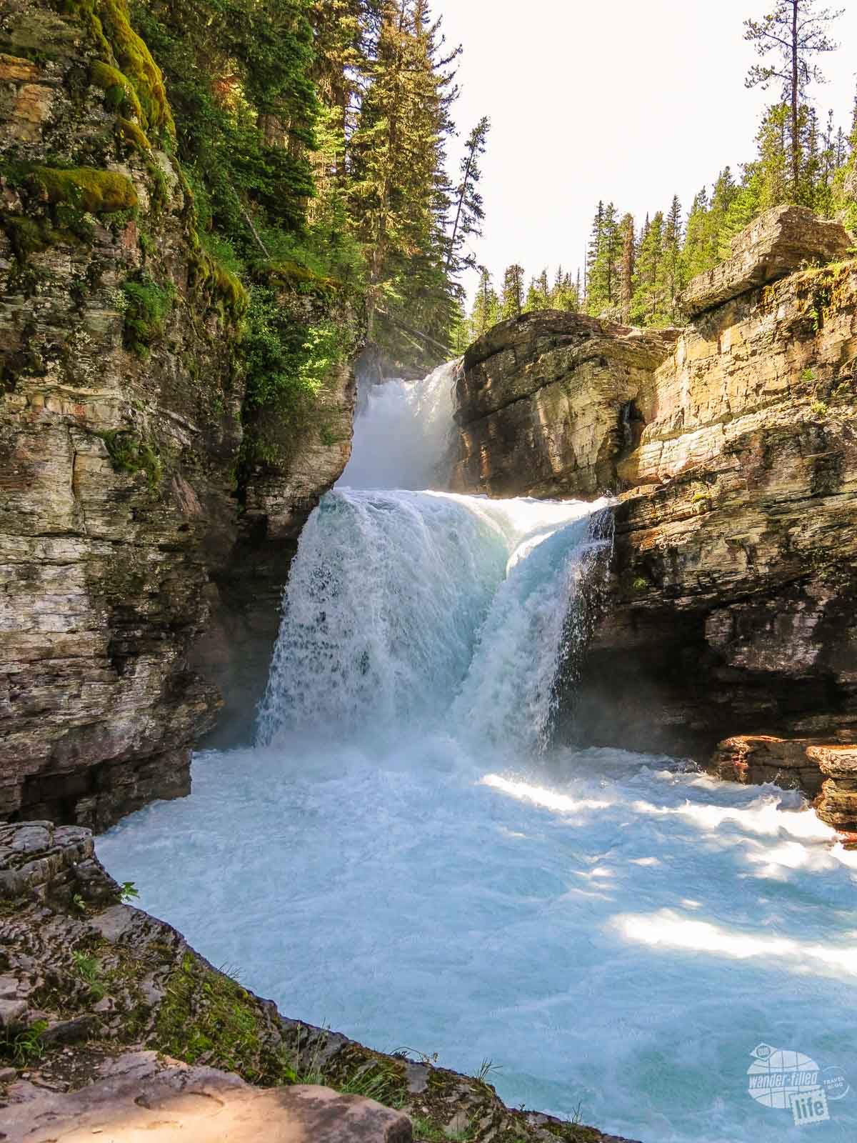 Saint Mary Falls in Glacier National Park