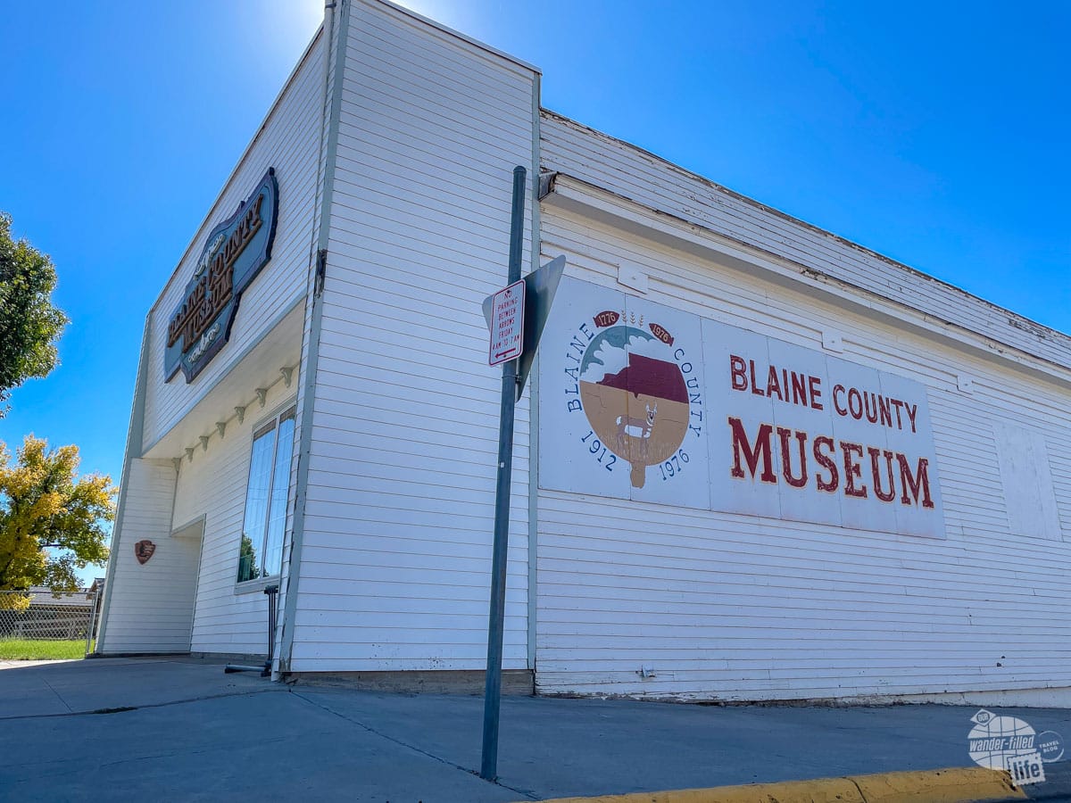 The Blaine County Museum in Chinook, MT