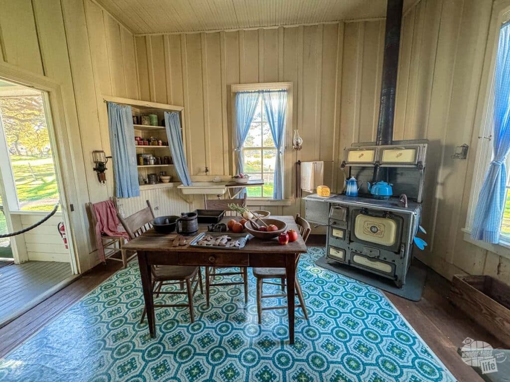 The kitchen of the Lyndon B. Johnson Boyhood Home