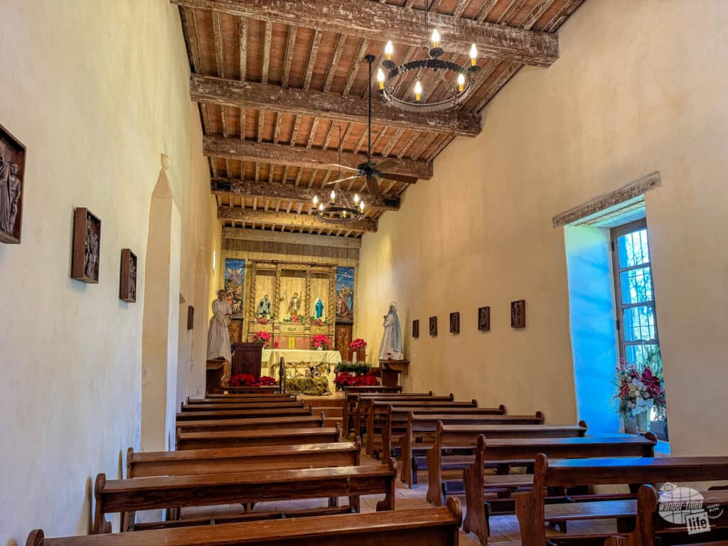 Inside Mission San Juan, part of San Antonio Missions National Historical Park.