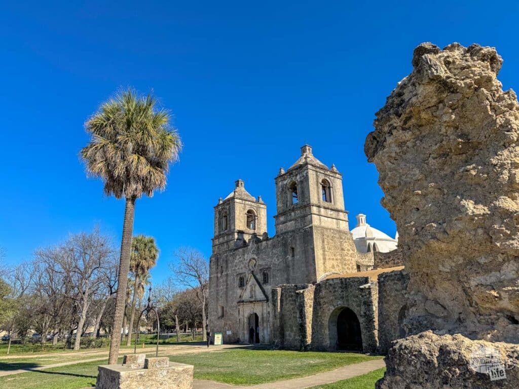 The church at Mission Concepción, part of San Antonio Missions National Historical Park