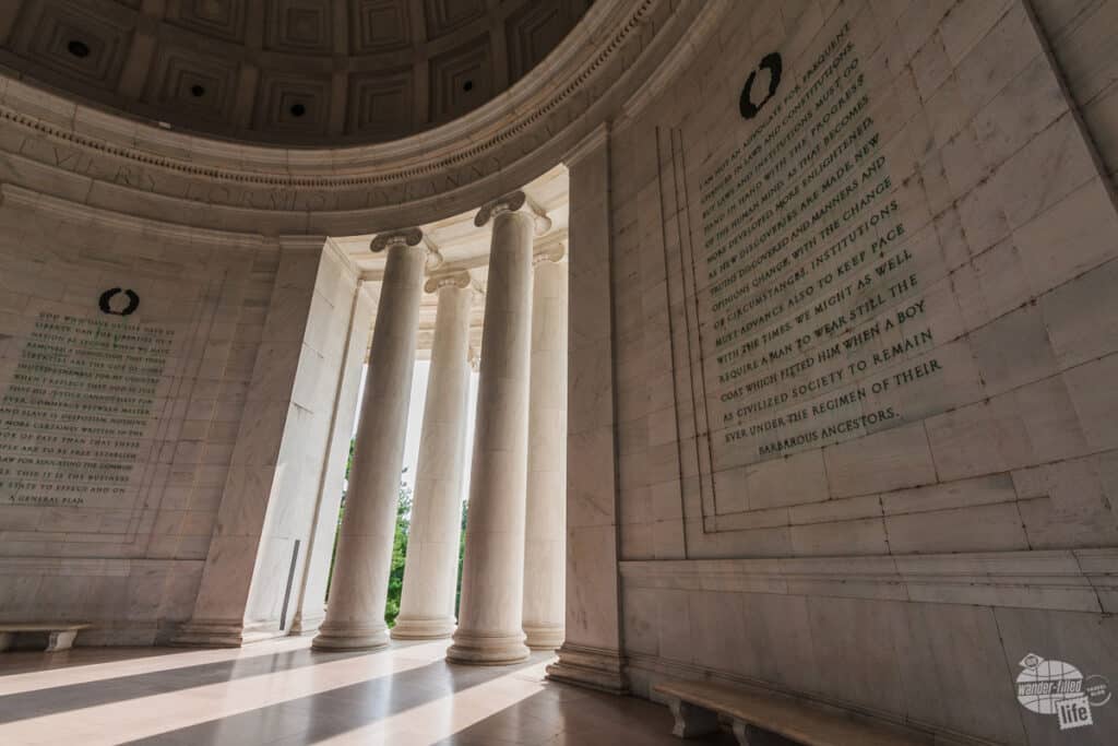 The Thomas Jefferson Memorial is part of the National Mall and Memorial Parks.