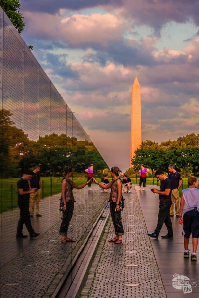 The Wall is a somber memorial to the Vietnam War and is part of the National Mall and Memorial Parks.